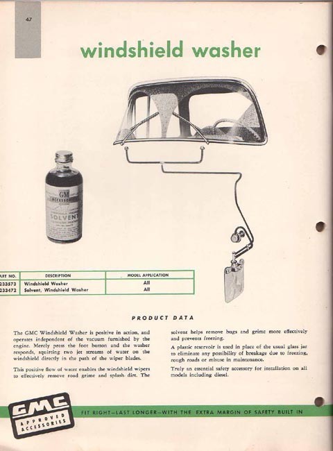 1956 GMC Accesories Brochure Page 21